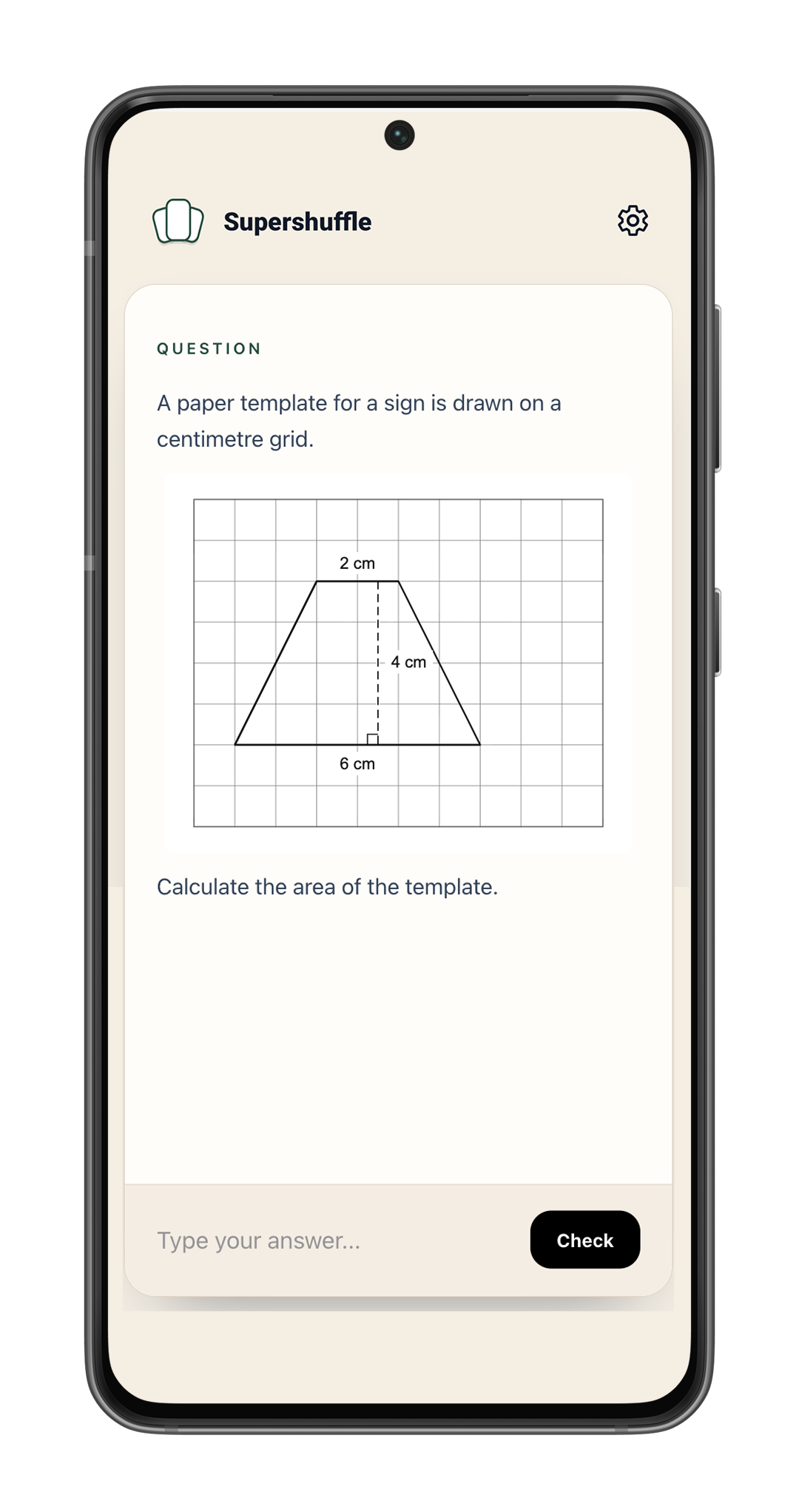 A worked GCSE maths example explaining the next step.